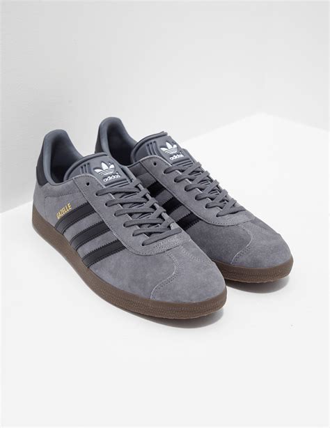 grey adidas gazelle men.